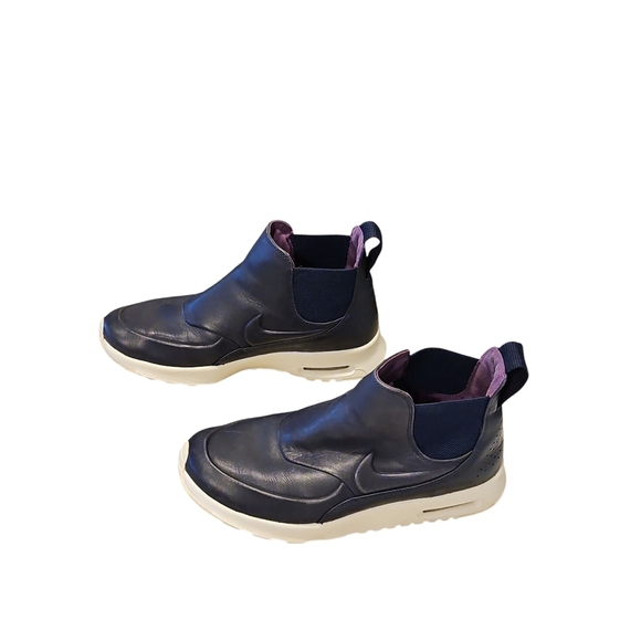 Nike Air Max Blue and White Slip-On Sneakers Ankle Boots - Picture 1 of 6